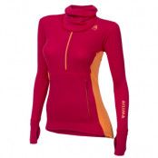 Ww Hoodie W/Zip Woman L, Cerise/Musk Melon