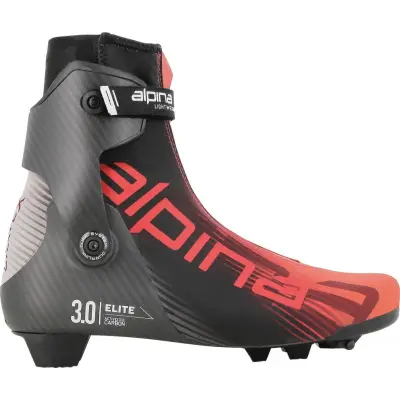 Alpina Elite 3.0 SkateX Längdpjäxor Black/Red, EU 44