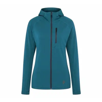 Black Diamond Coefficient Fleece Hoody Women Azurite