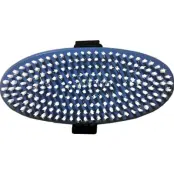 Skistart Handborste Oval White Nylon Hård Stor Alpint