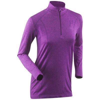 Björn Dählie Half Zip Zone Women Purple Cactus Flower Tröja Dam Utförsäljning