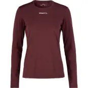 Craft ADV Essence LS Tee 2 W Dam Mörkröd S | Långärmad T-shirt