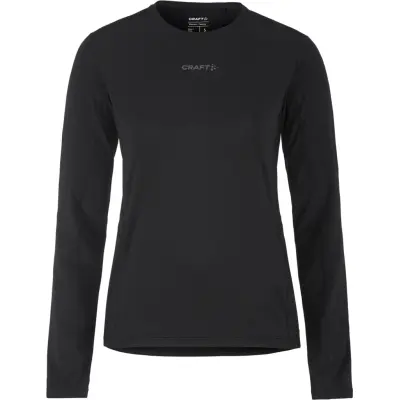 Craft ADV Essence LS Tee 2 W Dam Svart S | Långärmad T-shirt