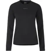 Craft ADV Essence LS Tee 2 W Dam Svart XL | Långärmad T-shirt