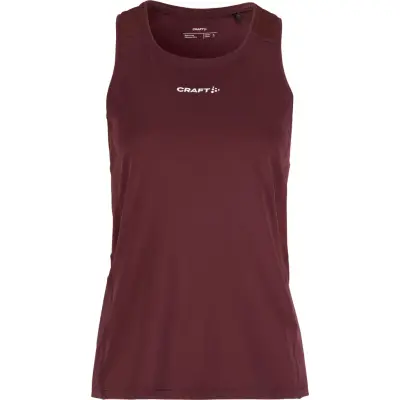 Craft ADV Essence Singlet 2 W Dam Mörkröd XL | T-shirt