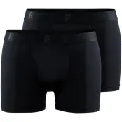Craft Core Dry Boxer 3-Inch 2-Pack M Underkläder Black, S