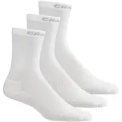Craft CORE Dry High Sock 3-pack Vit 40/42 | Löparstrumpor