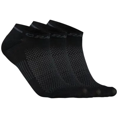 Craft Core Dry Shafless Sock 3-pack Svart 34/36 | Löparstrumpor