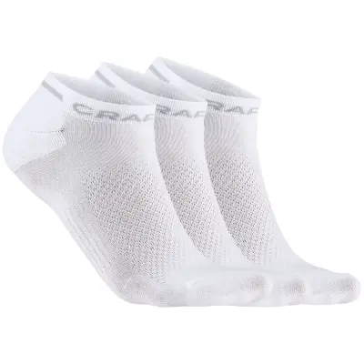 Craft Core Dry Shafless Sock 3-pack Vit 34/36 | Löparstrumpor