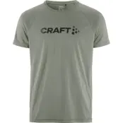 Craft CORE Essence Logo Tee M Herr Mörkgrön S | T-shirt