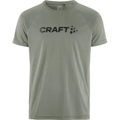 Craft CORE Essence Logo Tee M Herr Mörkgrön XL | T-shirt