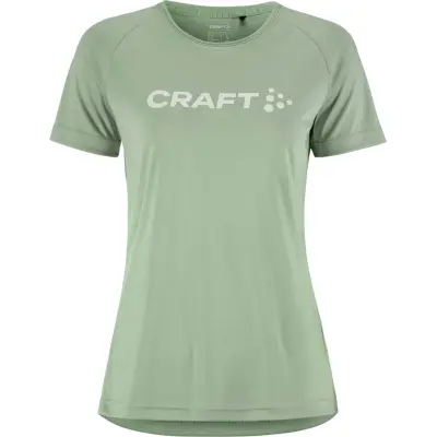 Craft CORE Essence Logo Tee W Dam Ljusgrön L | T-shirt