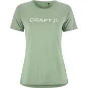 Craft CORE Essence Logo Tee W Dam Ljusgrön XL | T-shirt