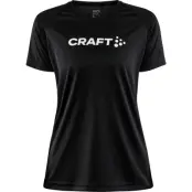 Craft CORE Essence Logo Tee W T-shirt Black, XL