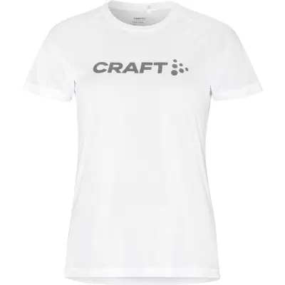 Craft CORE Essence Logo Tee W T-shirt White, XL
