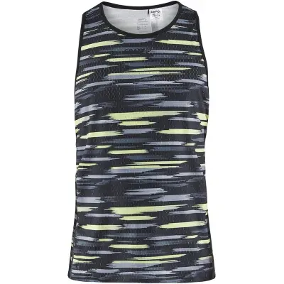 Craft CTM Distance Warp Mesh Singlet M T-shirt Multi/Black, XL