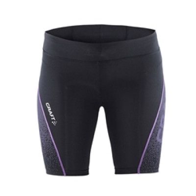Craft Delta Compression Short Tights Woman - Black/Purple