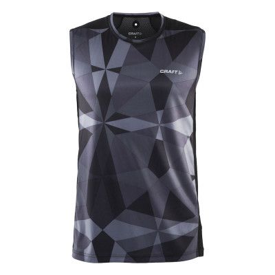 Craft Devotion Singlet M GEO BLACK