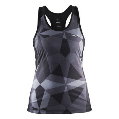 Craft Devotion Singlet W P GEO BLACK - Utförsäljning