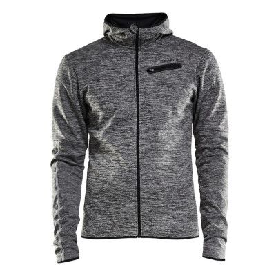 Craft Eaze Jersey Hood Jkt M Black Melange