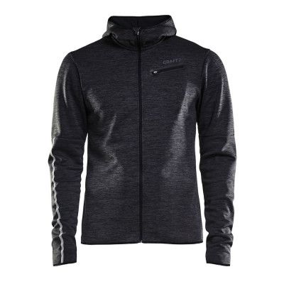 Craft Eaze Jersey Hood Jkt M DK Dark Grey Melange