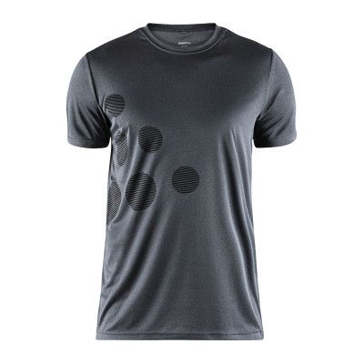 Craft Eaze SS Graphic Tee M Black Melange