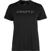 Craft Essence Logo Tee 2 W Dam Svart L | T-shirt