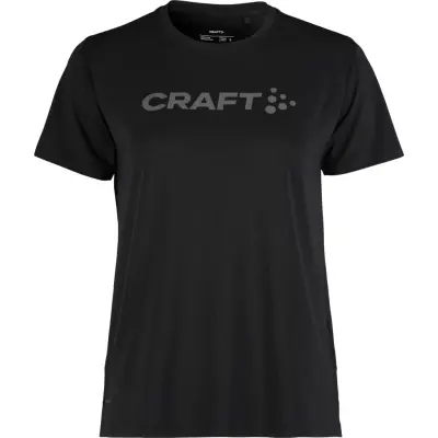 Craft Essence Logo Tee 2 W Dam Svart XS | T-shirt