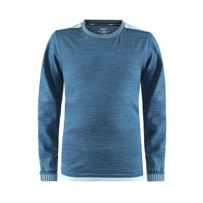 Craft Fuseknit Comfort RN LS Junior Fjord Melange