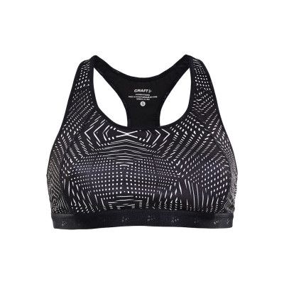 Craft Greatness Mid Impact Bra W Black/White