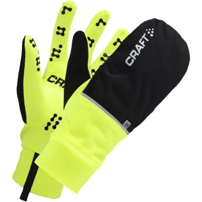 Craft Hybrid Weather Glove Löparhandskar Flumino/Black, 8