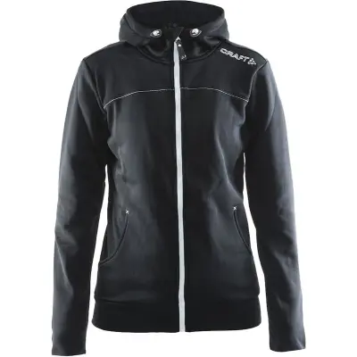 Craft Leisure Full Zip Hood W Tröja Black, L