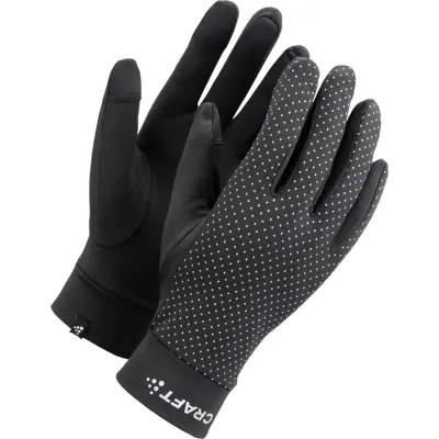 Craft Lumen Fleece Glove 2 U Svart XS | Löparhandskar