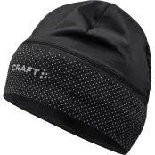 Craft Lumen Fleece Hat 2 U Mössa Black, L/XL