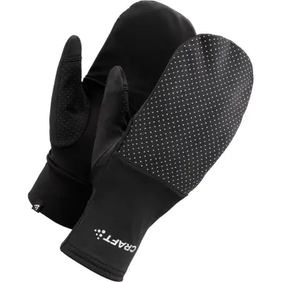 Craft Lumen Fleece Hybrid Glove 2 U Löparhandskar Black, S