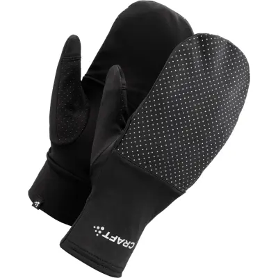 Craft Lumen Fleece Hybrid Glove 2 U Svart XS | Löparhandskar