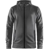 Craft Noble Full Zip Hood M Tröja Black, L