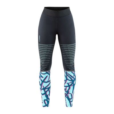 Craft Pace Train Tights W Black/Sea