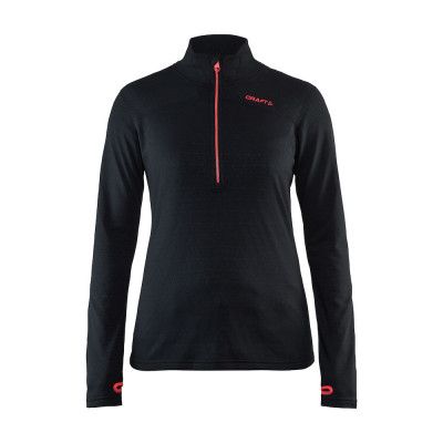 Craft Pin Halfzip W Black/Panic - Utförsäljning