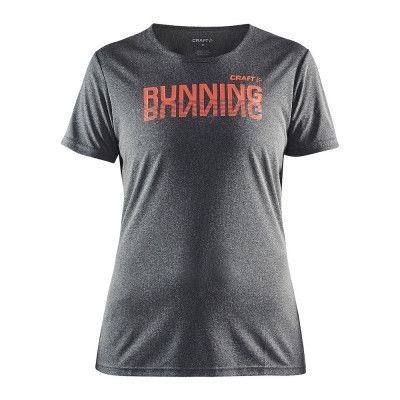 Craft Prime Logo Tee W Dk Grey Melange - Utförsäljning