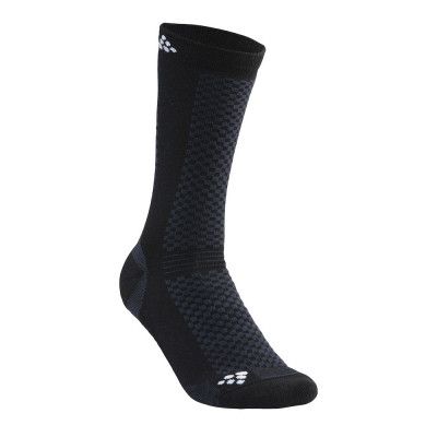 Craft Warm Mid 2-Pack Sock Black/White