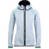 Norefjell Feminine Knitshell L, Light Grey/Opal/Offwhite