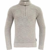 Devold Bispen Wool Zip Neck Grey Melange