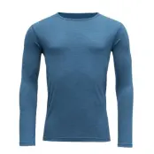 Devold Breeze Merino 150 Shirt Man Blue Melange