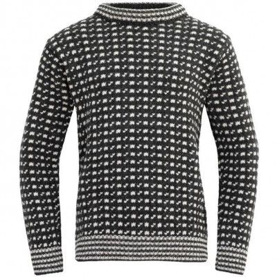 Devold Original Islender Wool Sweater Anthracite/Offwhite