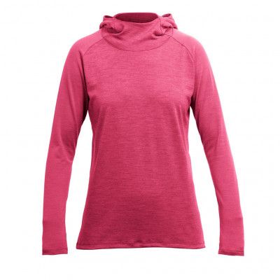 Devold Patchell Woman Hoodie  Watermelon