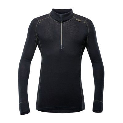 Devold Wool Mesh Half Zip Neck Man Black - Utförsäljning