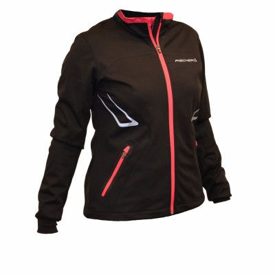 Fischer Åsarna Softshell Pro Women Black/Raspeberry - Utförsäljning