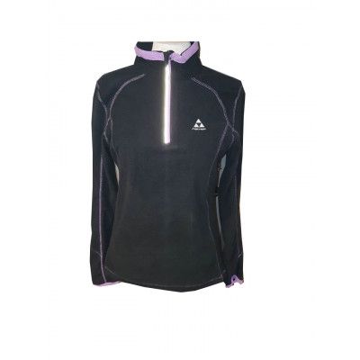 Fischer Bruks Micro Fleece Dam Black/Lilac - Utförsäljning