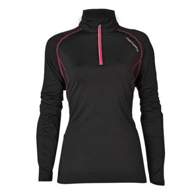 Fischer Bruksvallarna Hzip W Tröja Woman Cerise/Black